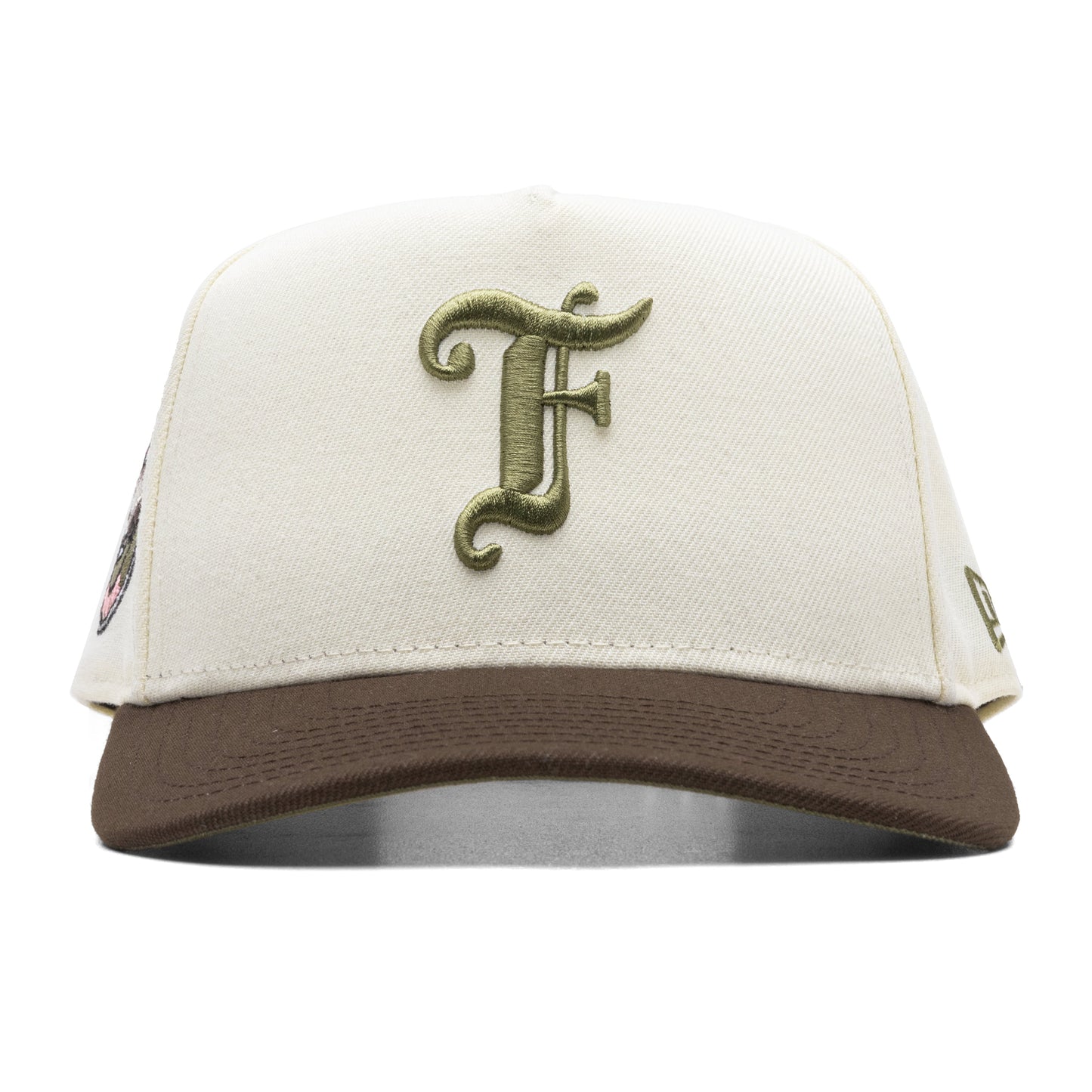 Feature x New Era 9FIFTY A-Frame Old English F Calabasas - Ivory/Walnut