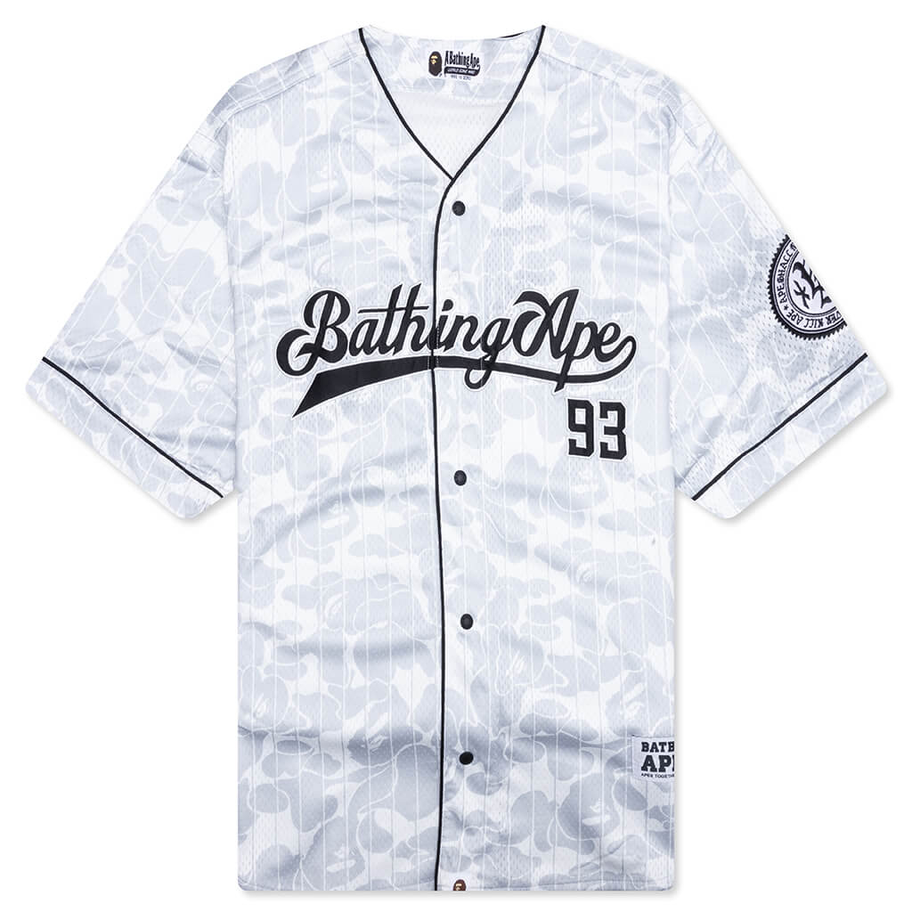 Camo Stripe Baseball Shirt - Gray