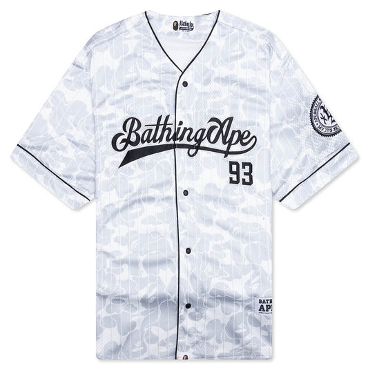 Camo Stripe Baseball Shirt - Gray