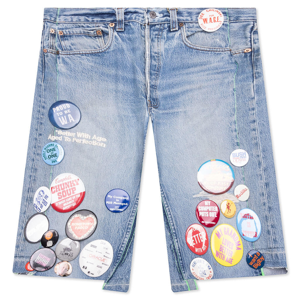 Campaign Triple-Wide Long Denim Short - Indigo