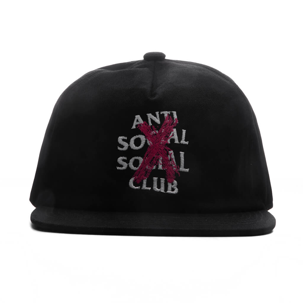'Cancelled' Paint Snapback - Black