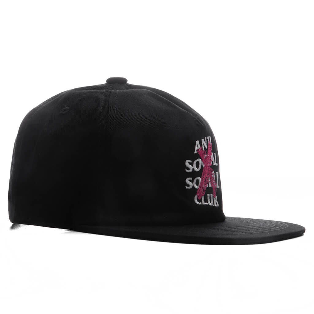 'Cancelled' Paint Snapback - Black