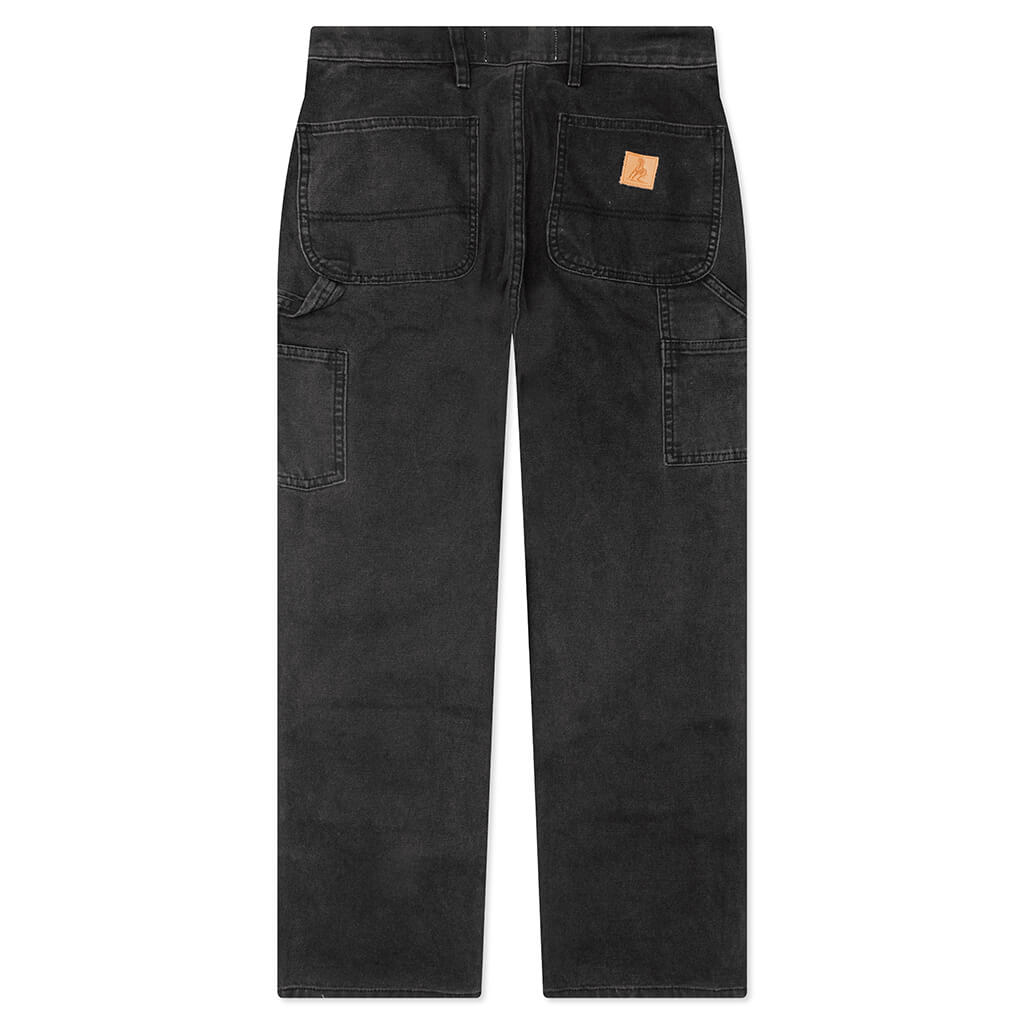 Canvas Double Knee Work Pant - Black