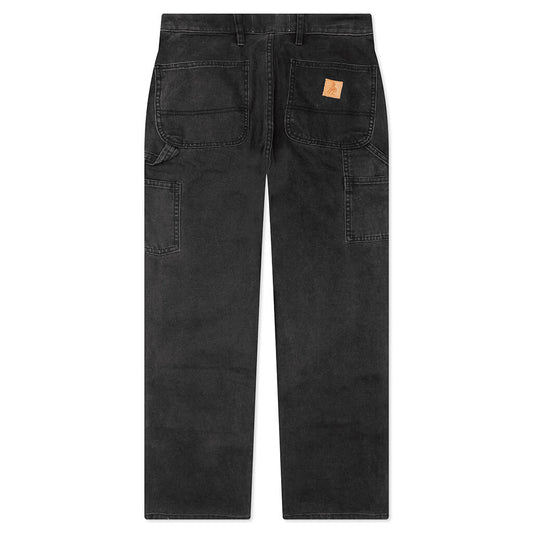 Canvas Double Knee Work Pant - Black