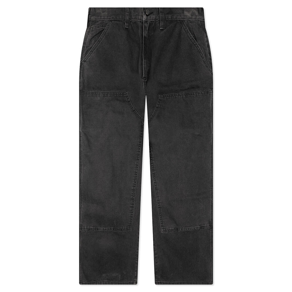 Canvas Double Knee Work Pant - Black