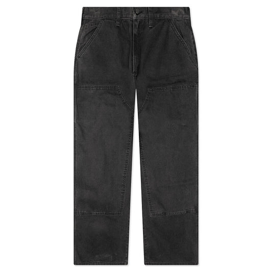 Canvas Double Knee Work Pant - Black