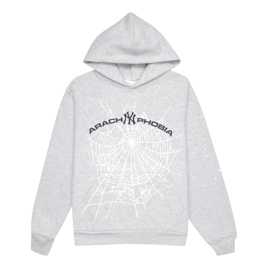 Sp5der Arach NY Phobia Hoodie 'Ash Grey' 2406-1SS240106ANPH-ASH
