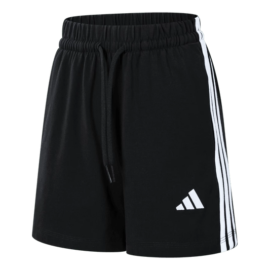 (WMNS) adidas 3 Tripes Shorts Asia Sizing 'Black White' JY8574