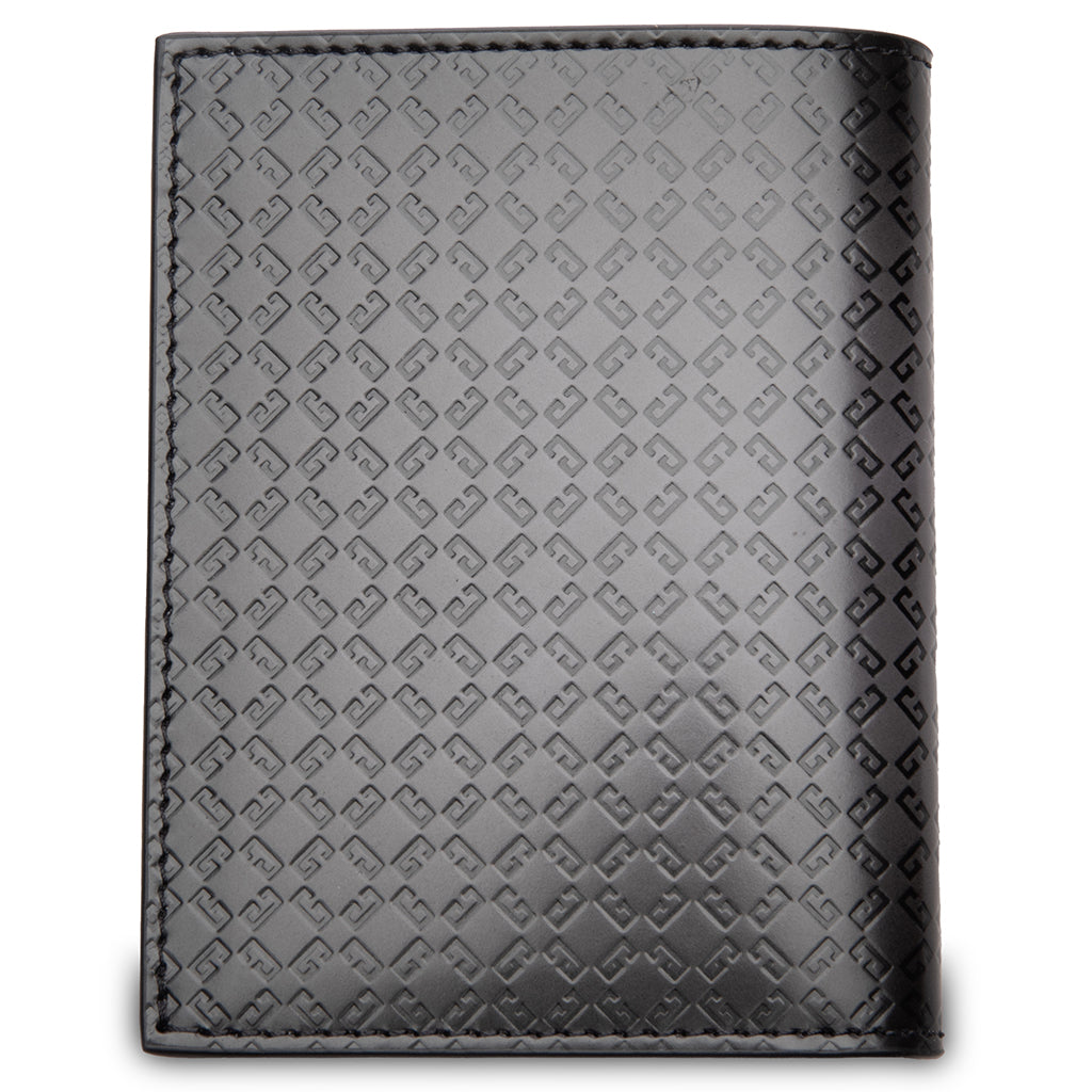Leather 72 Monogram Card Holder - Dark Grey
