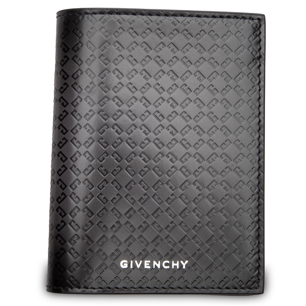 Leather 72 Monogram Card Holder - Dark Grey