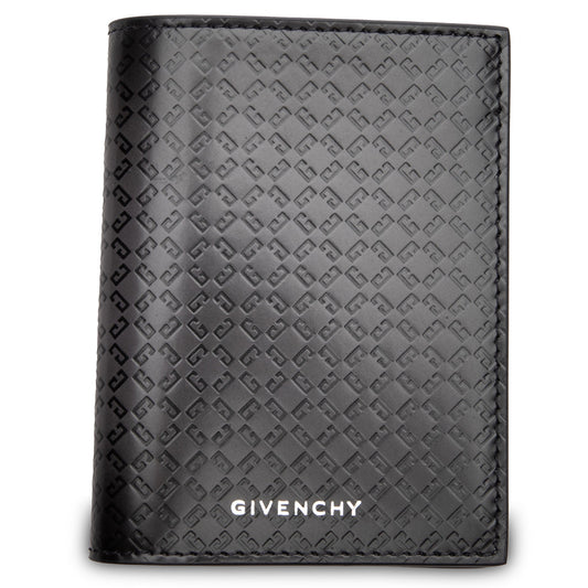 Leather 72 Monogram Card Holder - Dark Grey