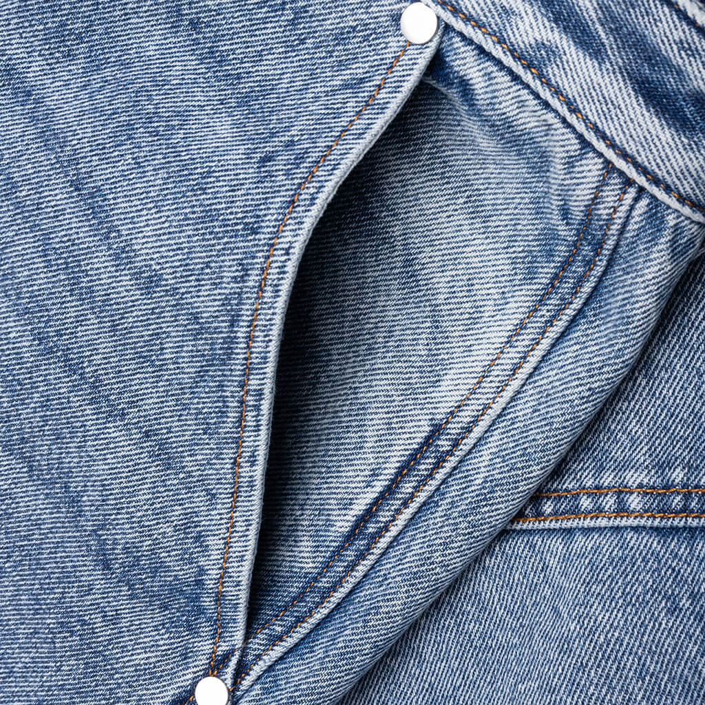 Cargo Denim Baggy Short - Bay Indigo