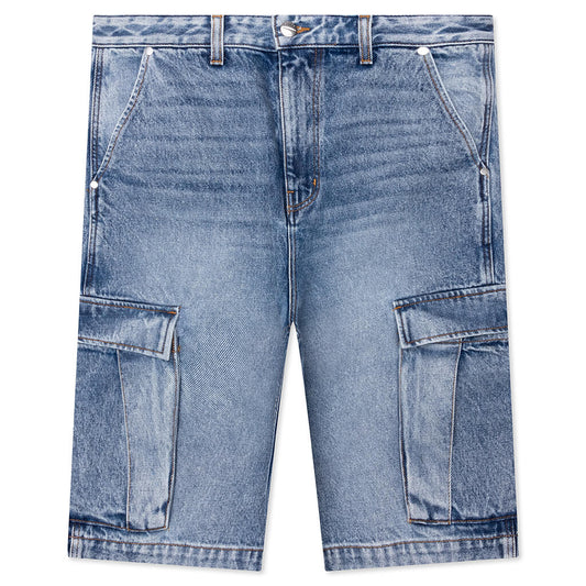 Cargo Denim Baggy Short - Bay Indigo