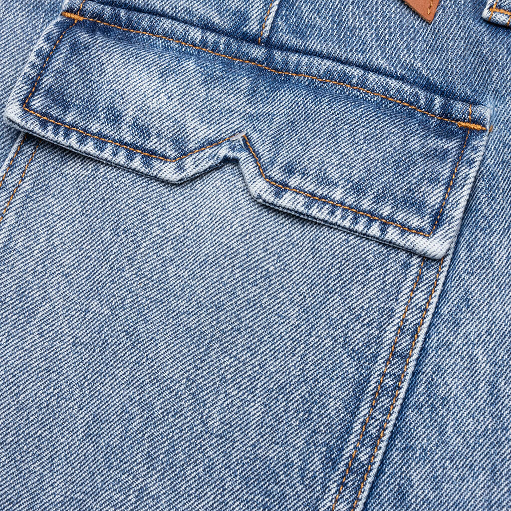 Cargo Denim Baggy Short - Bay Indigo