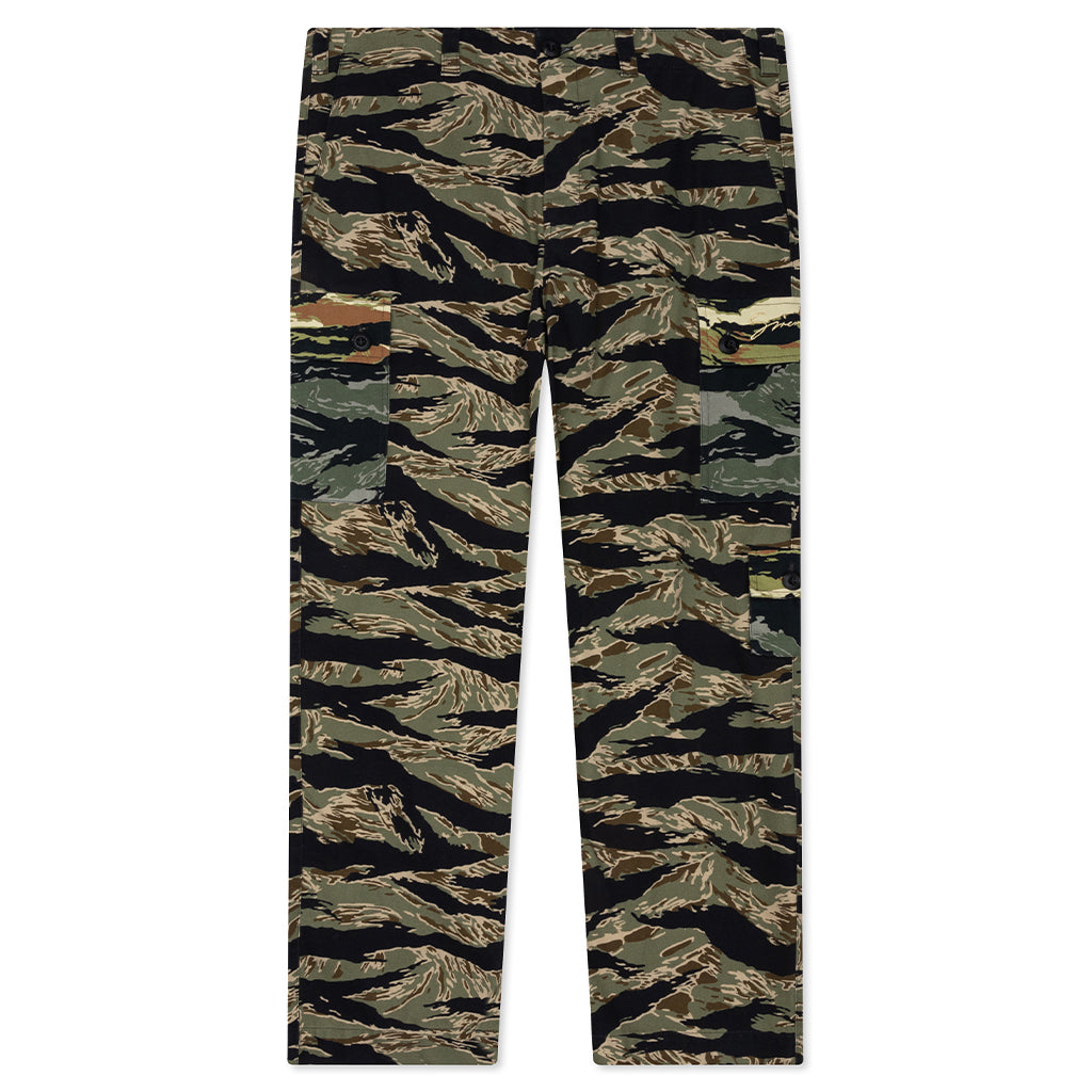 Camo Print Cargo Pants - Multicolored
