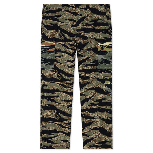Camo Print Cargo Pants - Multicolored