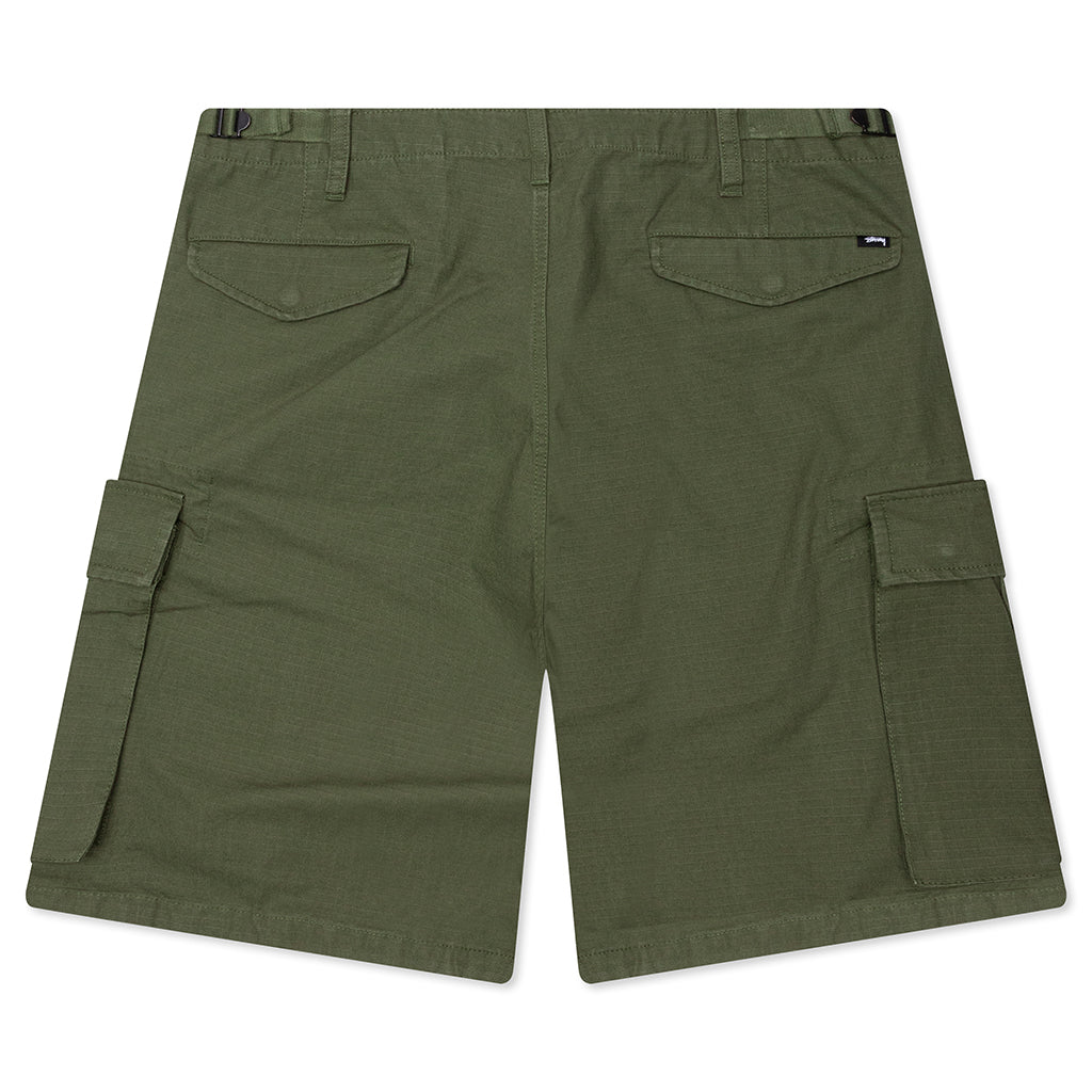 Cargo Ripstop Short - Olive Green