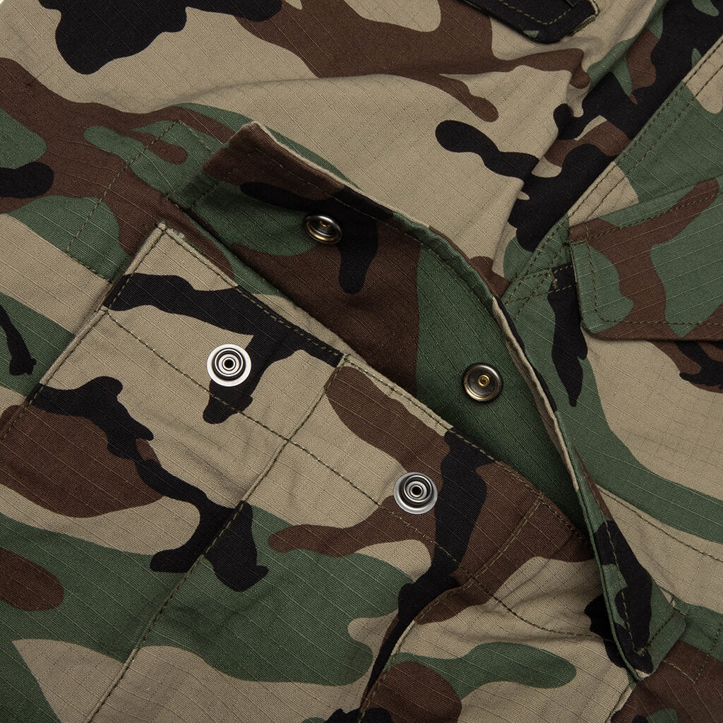 Cargo Ripstop Short - Woodland Camo