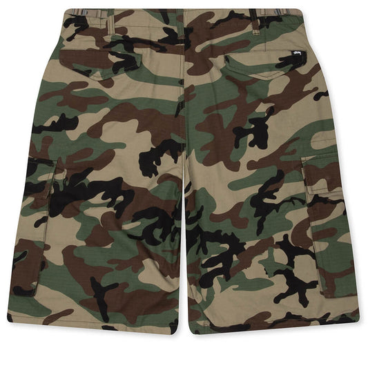 Cargo Ripstop Short - Woodland Camo