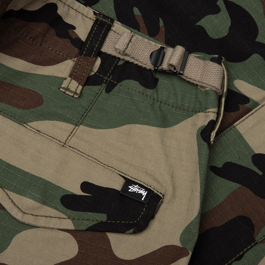 Cargo Ripstop Short - Woodland Camo