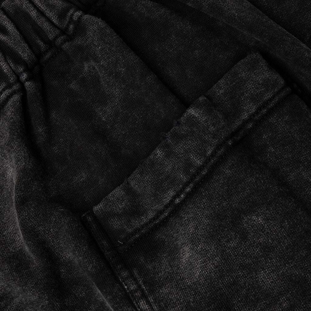 Sweat Pants Combined Cargo Pants - Black