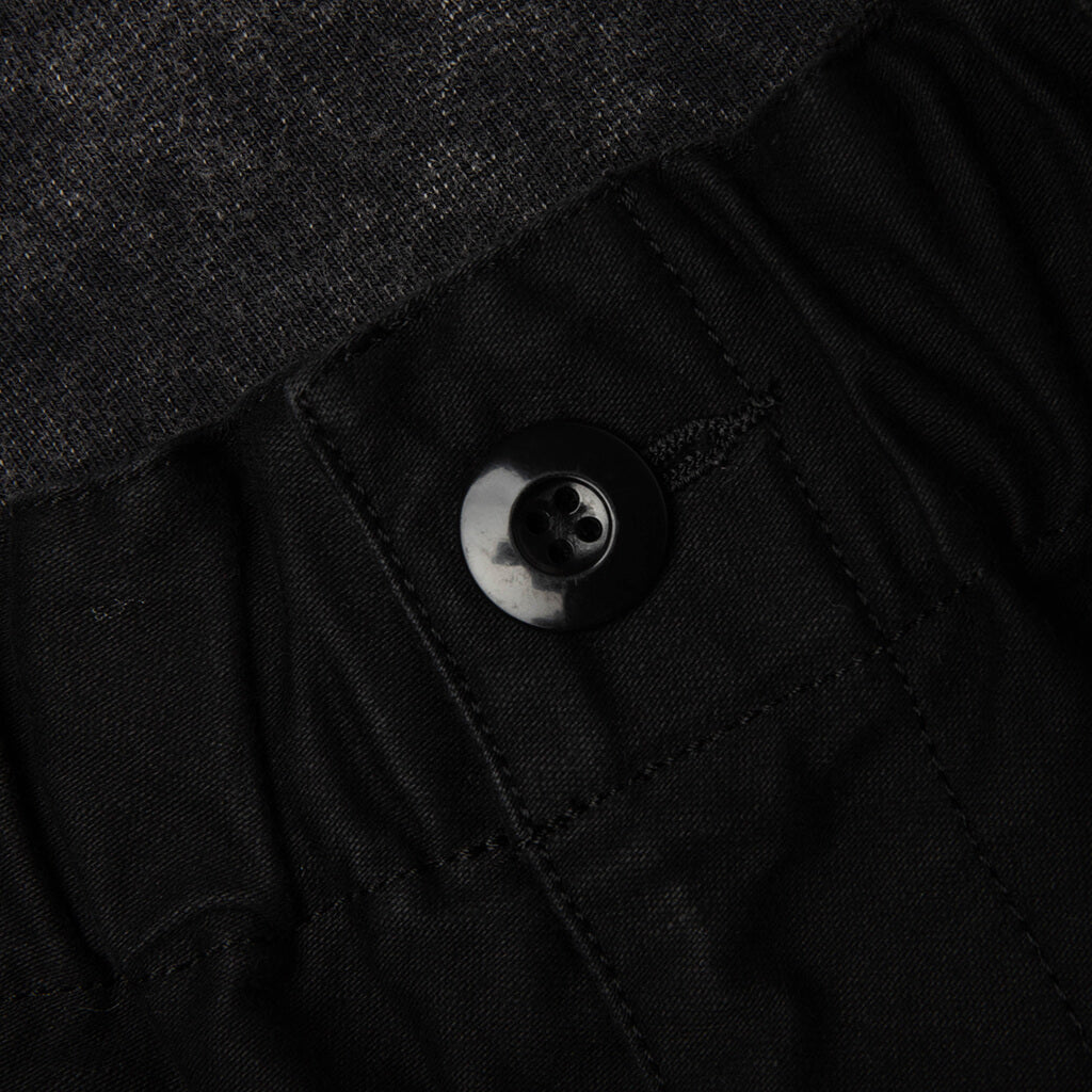 Sweat Pants Combined Cargo Pants - Black