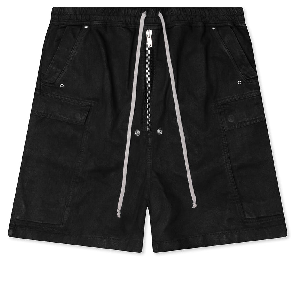 Cargobela Denim Shorts - Black Wax
