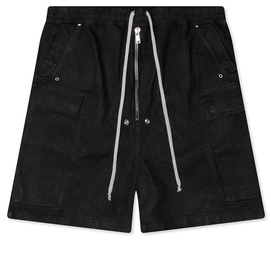 Cargobela Denim Shorts - Black Wax