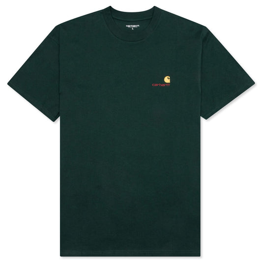S/S American Script T-Shirt - Grove