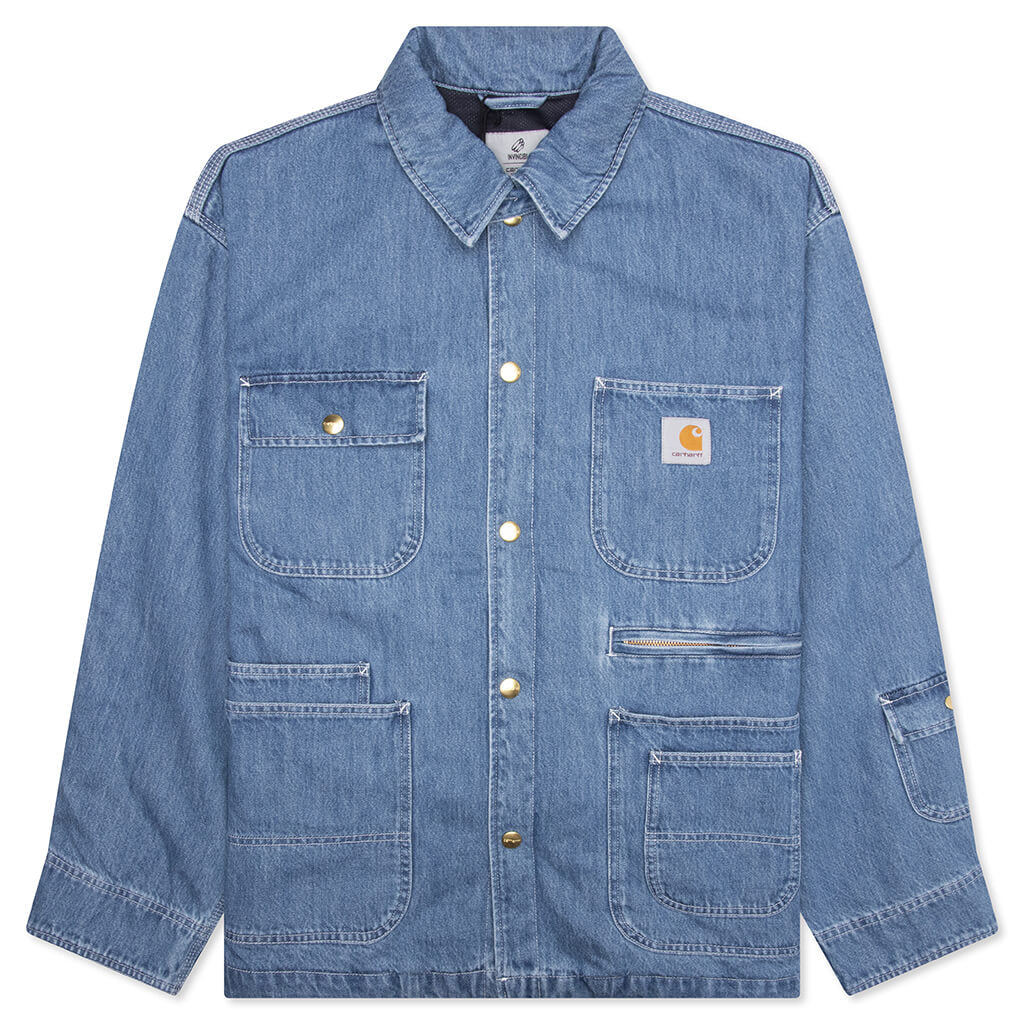 Carhartt WIP x Invincible Denim Chore Coat Max - Blue