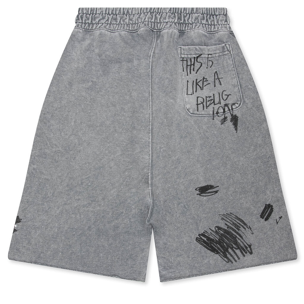 Carrying The Message Sweatshort - Gray