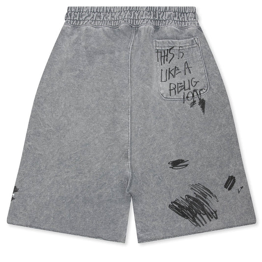 Carrying The Message Sweatshort - Gray
