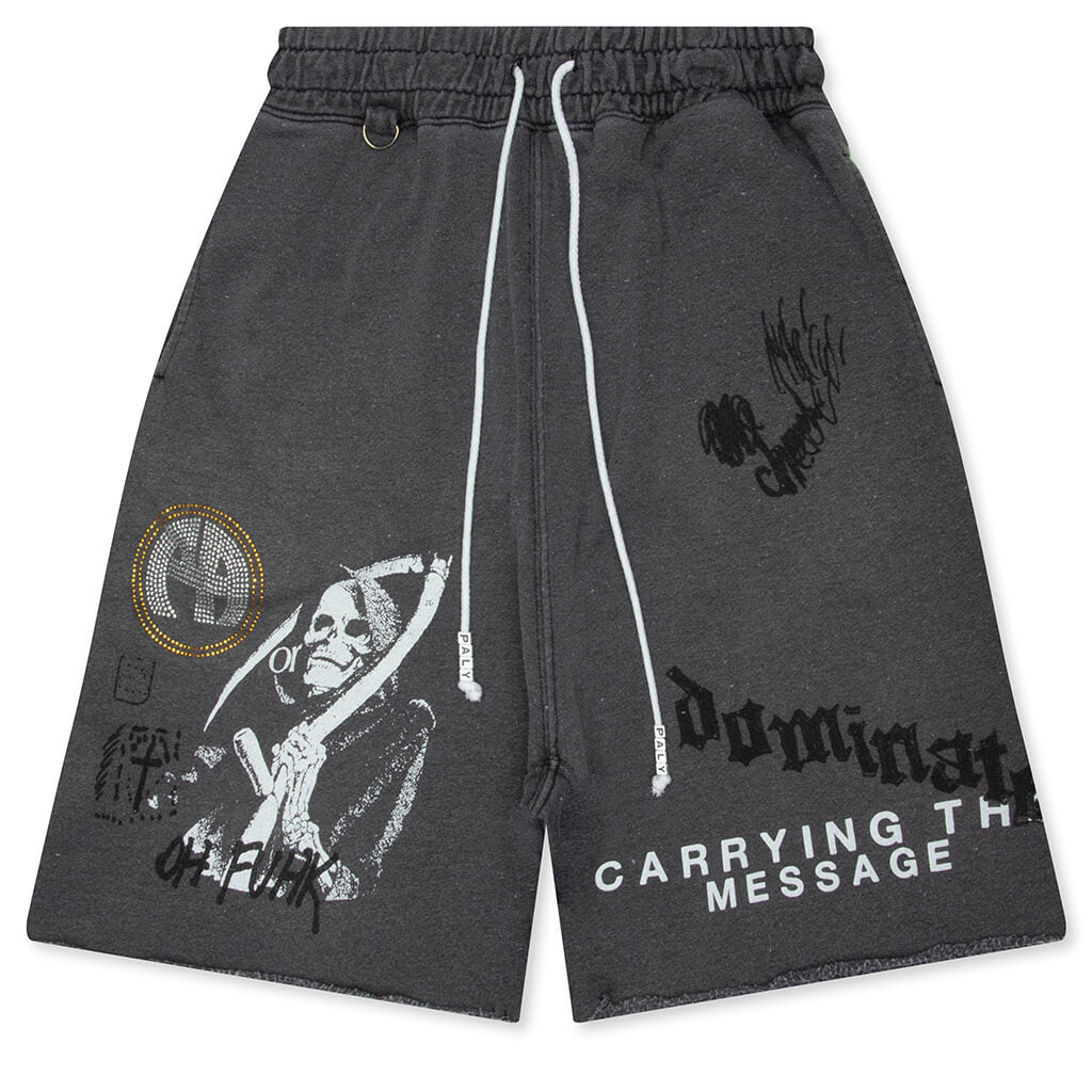 Carrying The Message Sweatshort - Vintage Black