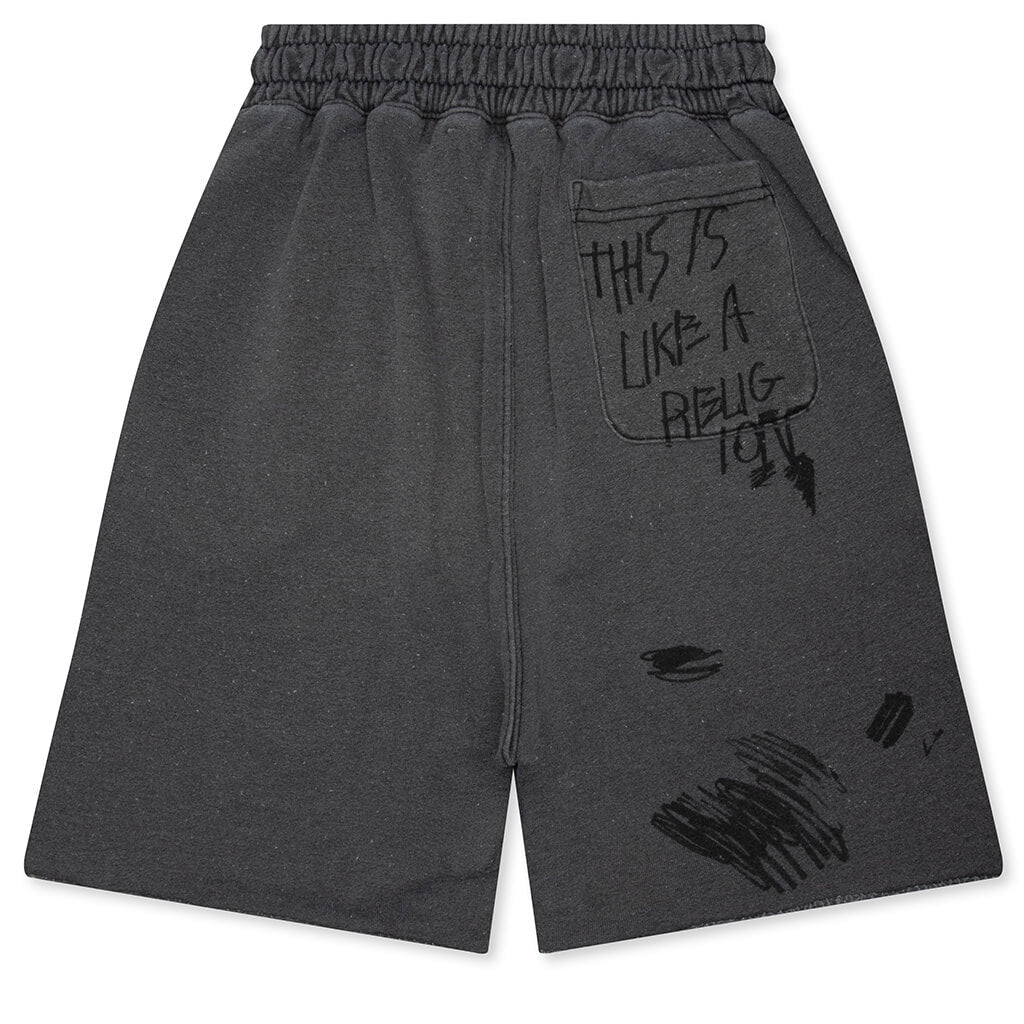 Carrying The Message Sweatshort - Vintage Black