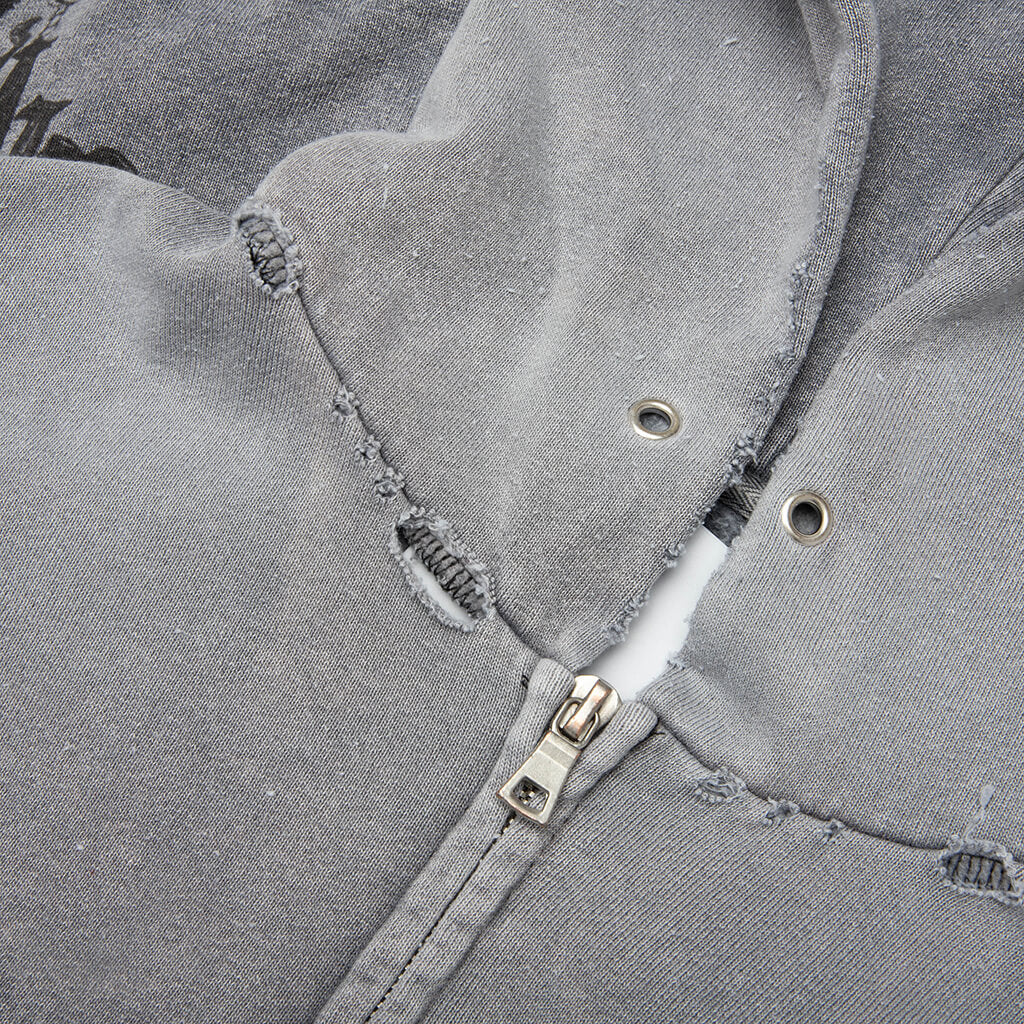Carrying The Message Zip Hoodie - Gray