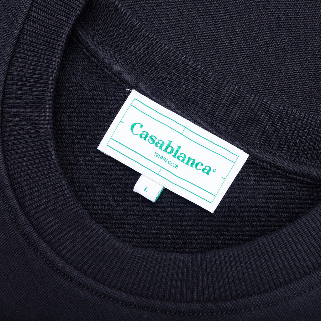 Casa Crest Embroidered Sweatshirt - Black