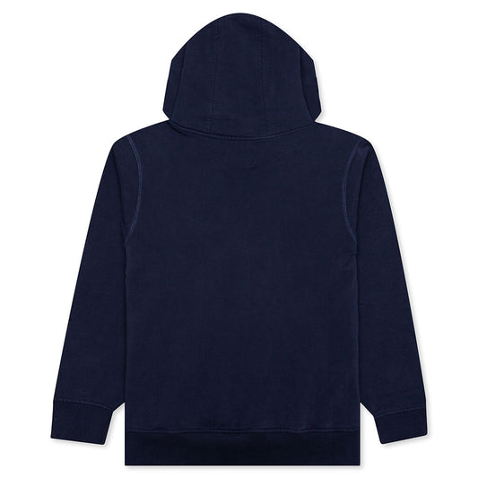 Memphis Icon Embroidered Hooded Sweatshirt - Dark Blue