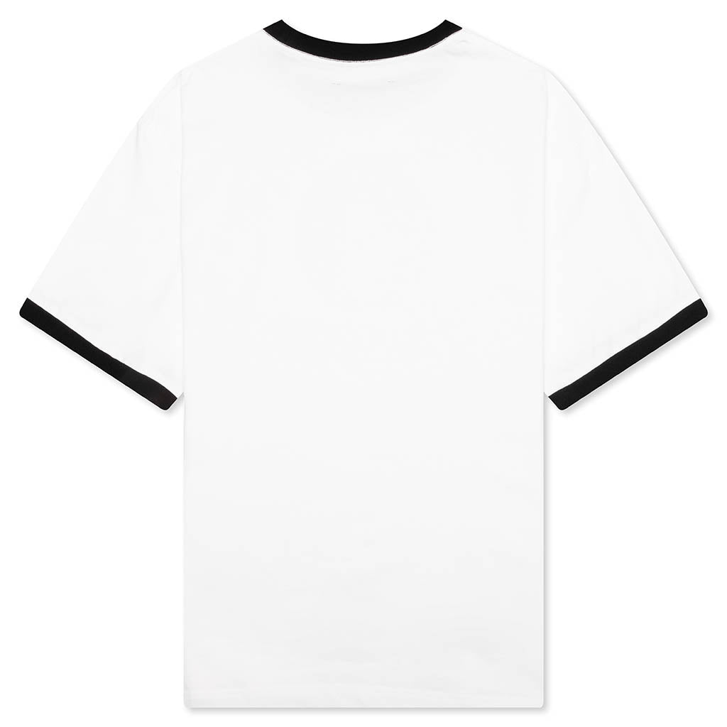 Cat Heavyweight Ringer T-Shirt - White