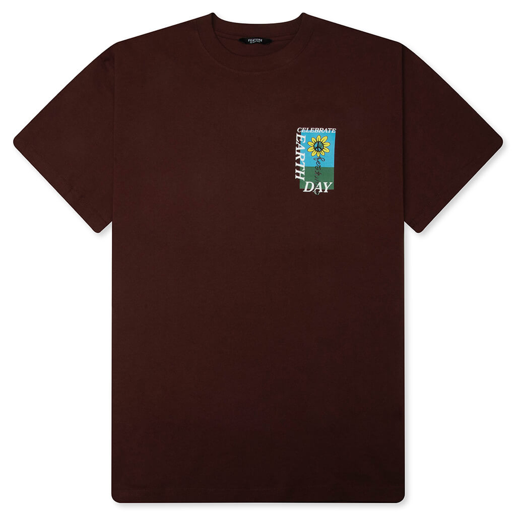 Celebrate Earth Tee - Bitter Chocolate