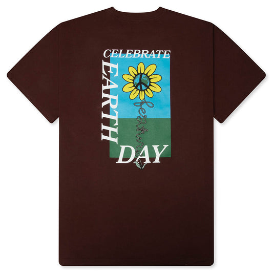 Celebrate Earth Tee - Bitter Chocolate