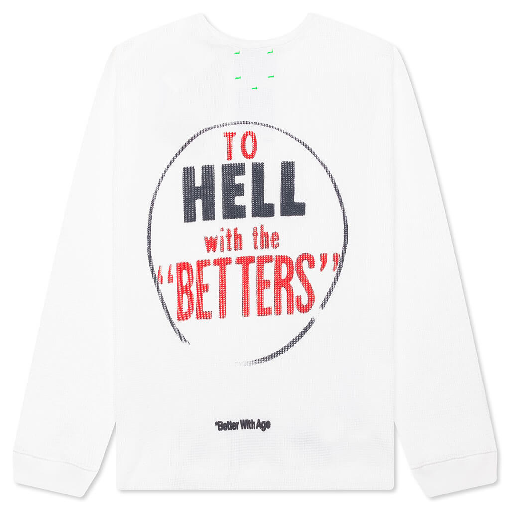 Chamomile Waffle Long Sleeve Shirt - Cream