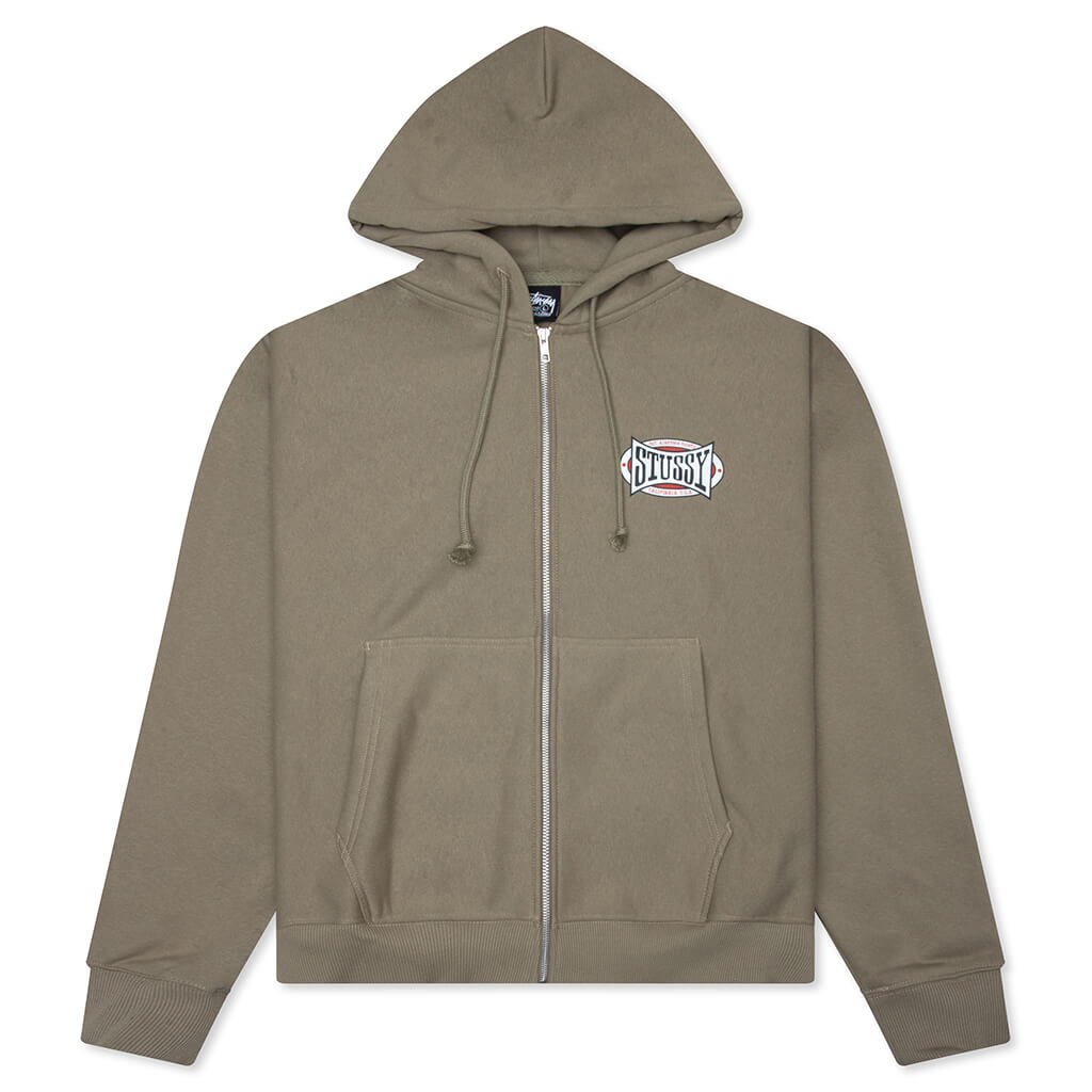 Champion Oval Zip Hoodie - Army