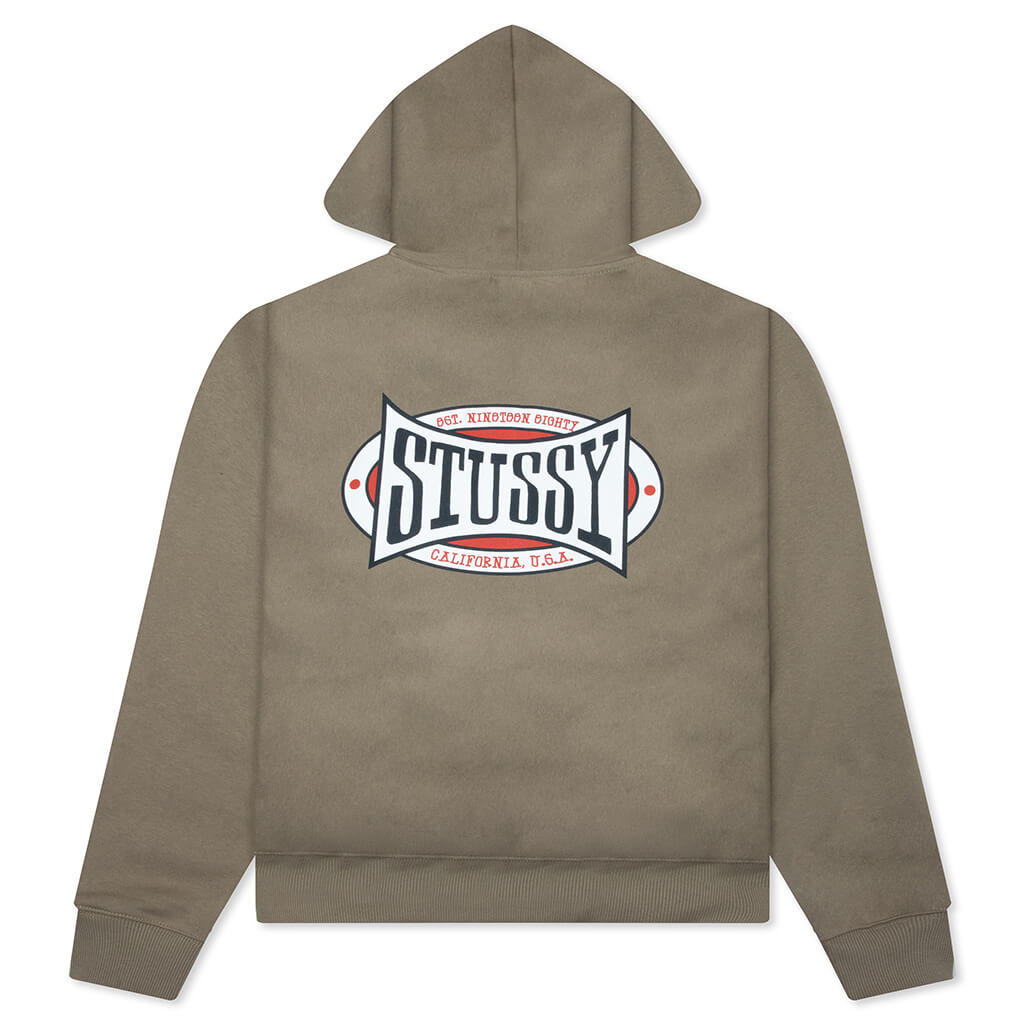 Champion Oval Zip Hoodie - Army