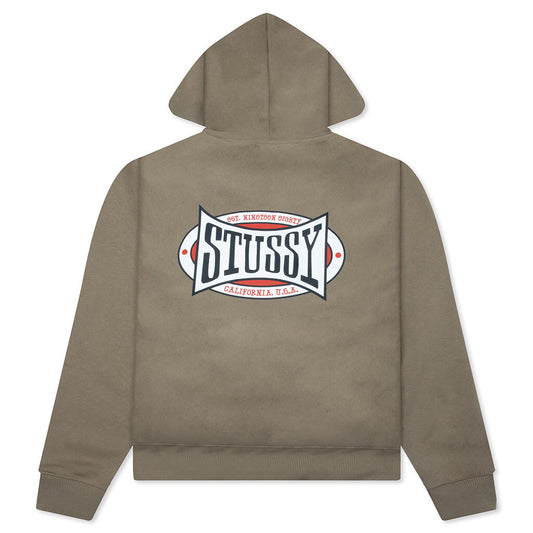Champion Oval Zip Hoodie - Army