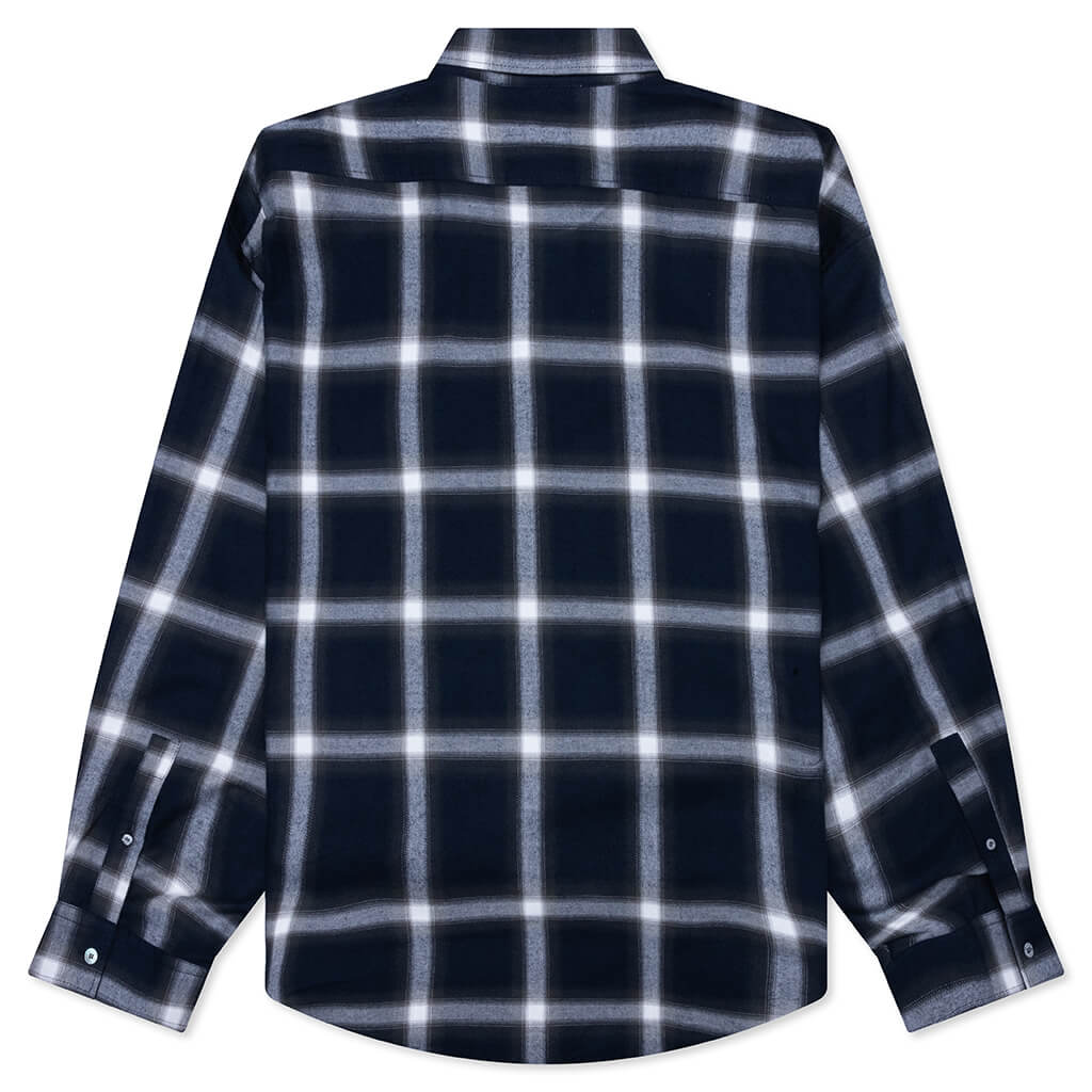 Check Button-up Shirt - Navy/Multi