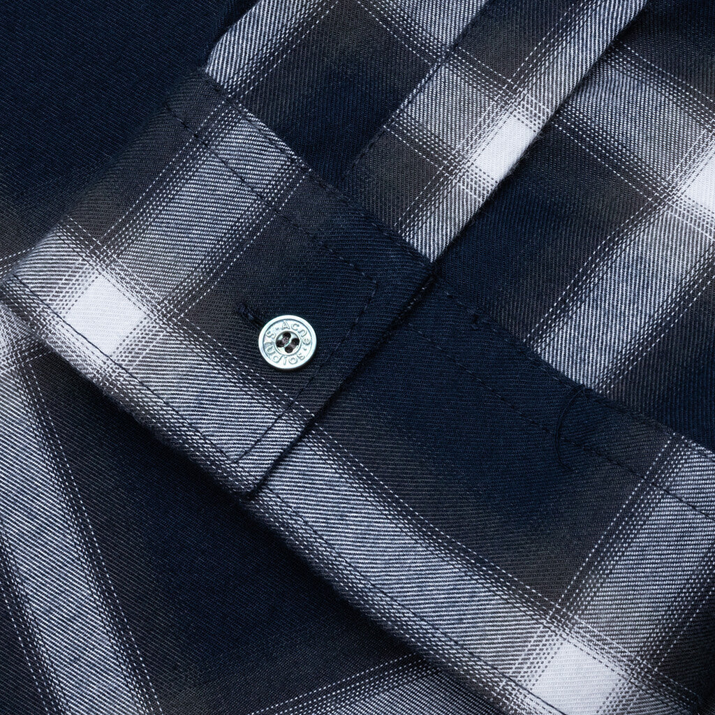 Check Button-up Shirt - Navy/Multi