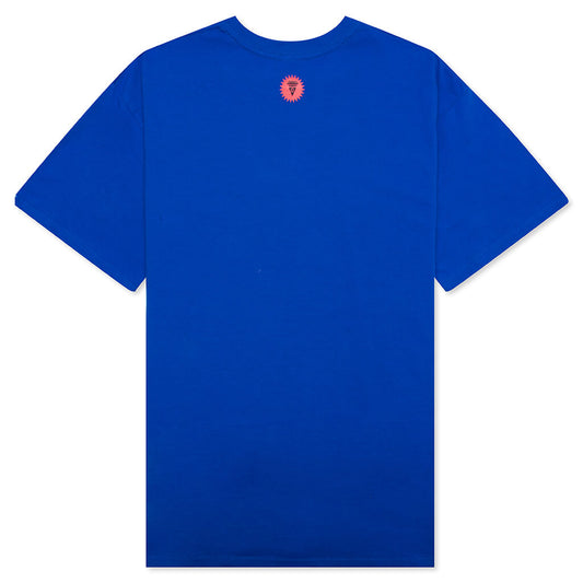 Checker S/S Tee - Victoria Blue