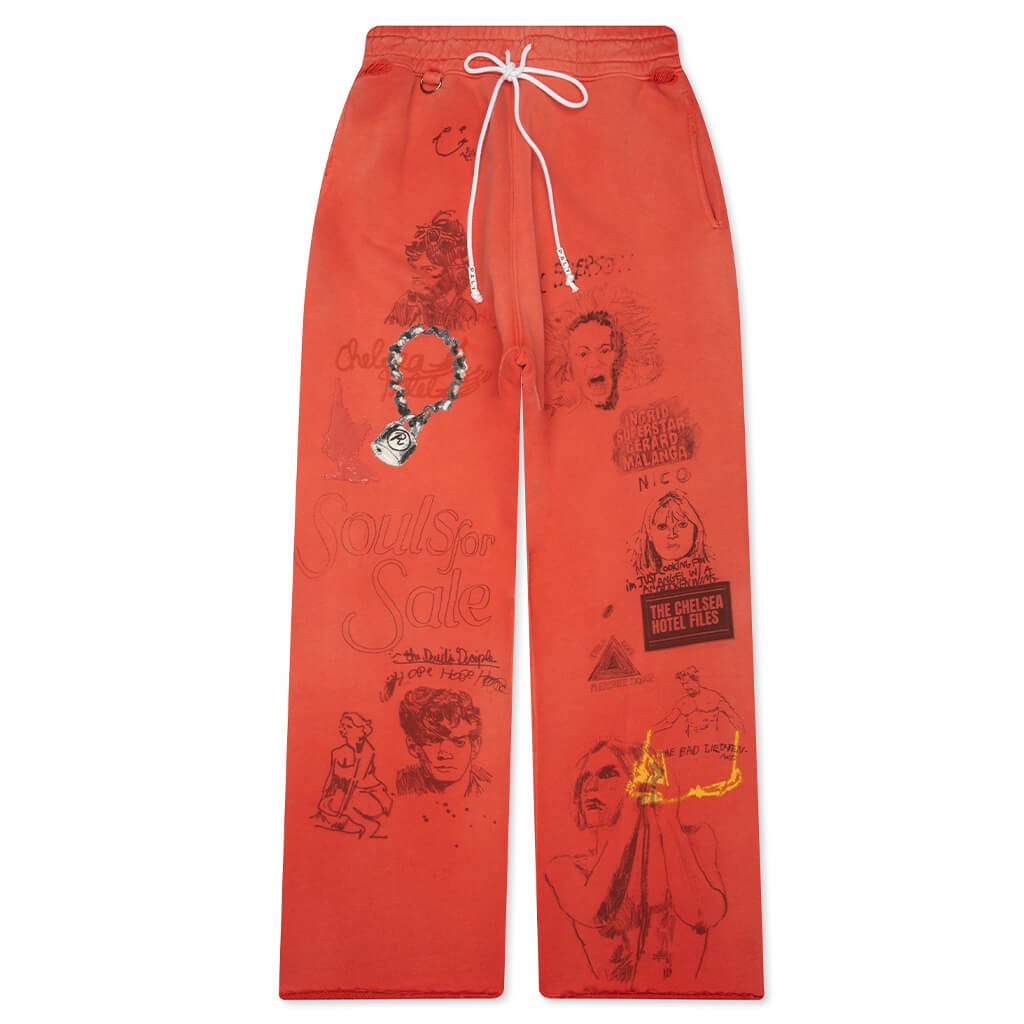 Chelseay Hotel Sweatpant - Red