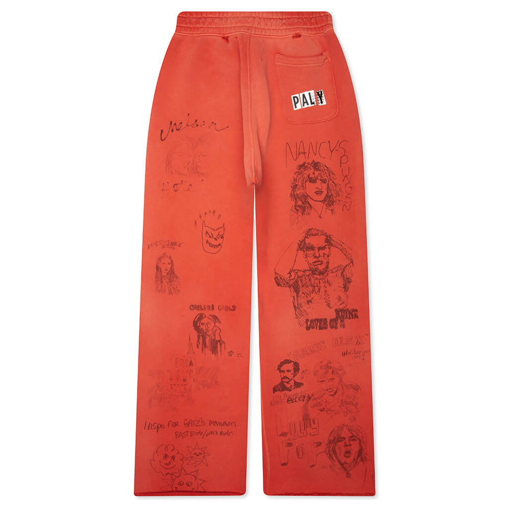 Chelseay Hotel Sweatpant - Red