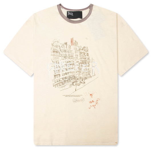 Chelseay Hotel Tee - Vintage Cream